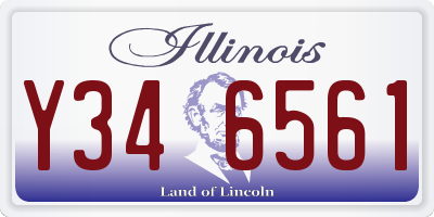 IL license plate Y346561