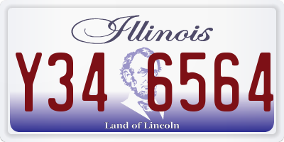 IL license plate Y346564