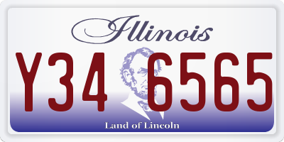 IL license plate Y346565