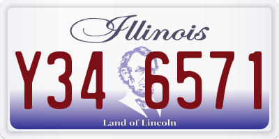IL license plate Y346571