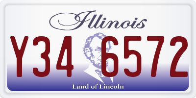 IL license plate Y346572