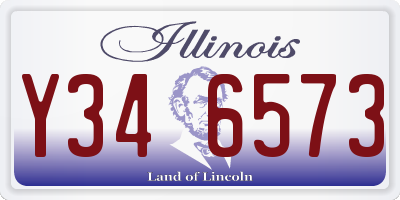 IL license plate Y346573