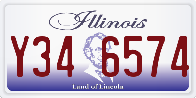 IL license plate Y346574