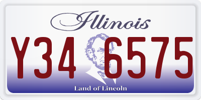 IL license plate Y346575