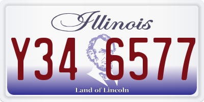 IL license plate Y346577