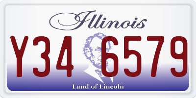 IL license plate Y346579