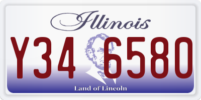 IL license plate Y346580