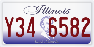 IL license plate Y346582