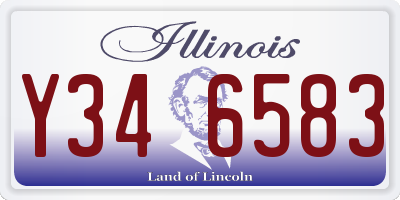 IL license plate Y346583