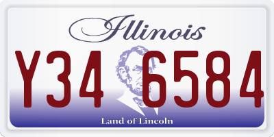 IL license plate Y346584