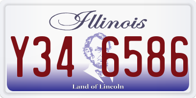 IL license plate Y346586