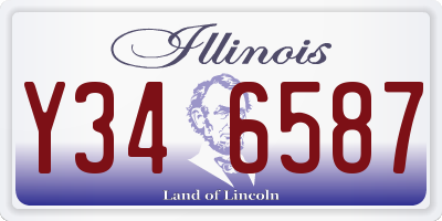 IL license plate Y346587