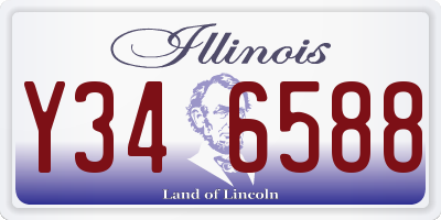 IL license plate Y346588