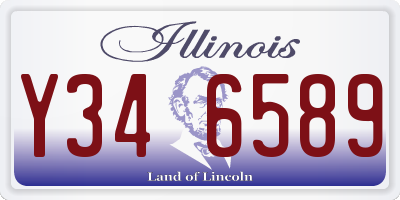 IL license plate Y346589