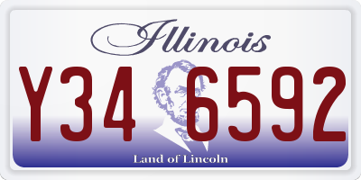IL license plate Y346592
