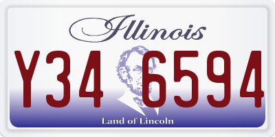 IL license plate Y346594