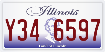 IL license plate Y346597