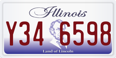 IL license plate Y346598