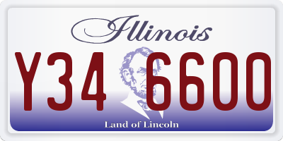 IL license plate Y346600