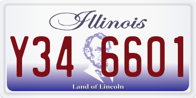 IL license plate Y346601