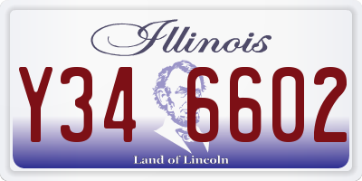 IL license plate Y346602