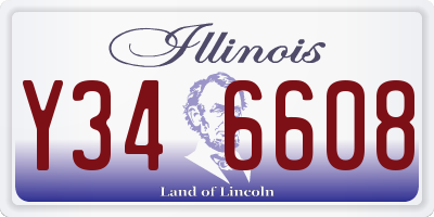 IL license plate Y346608