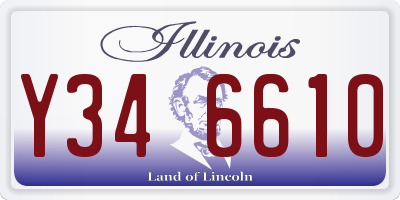 IL license plate Y346610