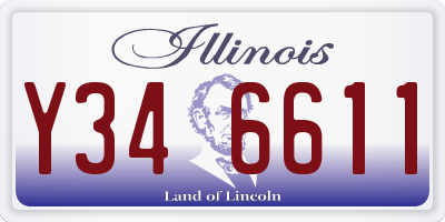 IL license plate Y346611