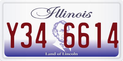 IL license plate Y346614