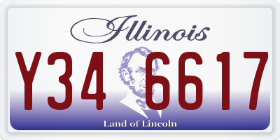 IL license plate Y346617