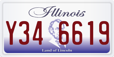 IL license plate Y346619