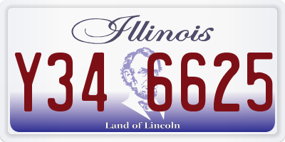 IL license plate Y346625