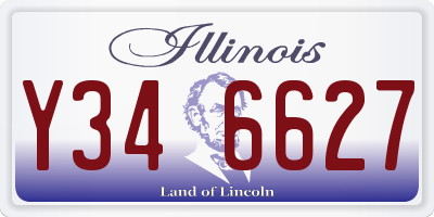 IL license plate Y346627