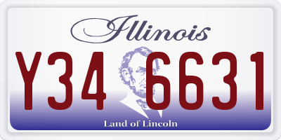 IL license plate Y346631