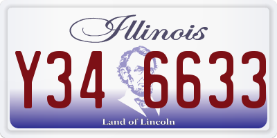 IL license plate Y346633