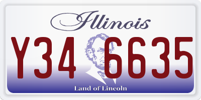 IL license plate Y346635
