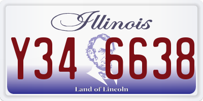 IL license plate Y346638
