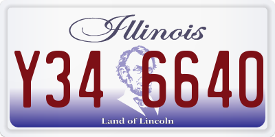 IL license plate Y346640