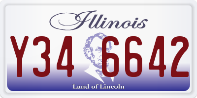IL license plate Y346642