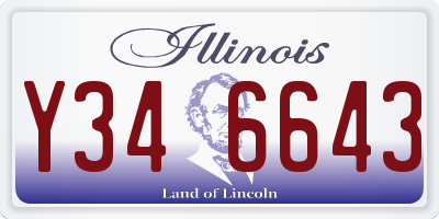 IL license plate Y346643