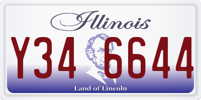 IL license plate Y346644