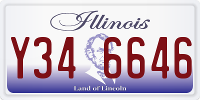 IL license plate Y346646