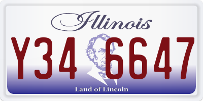 IL license plate Y346647