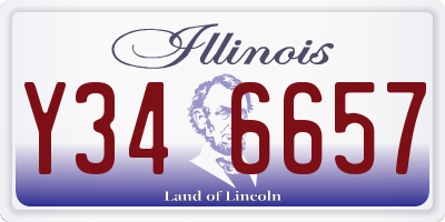IL license plate Y346657