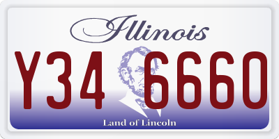 IL license plate Y346660