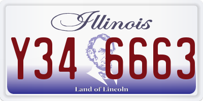 IL license plate Y346663