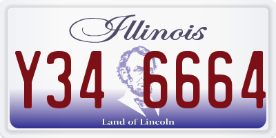 IL license plate Y346664