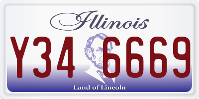 IL license plate Y346669
