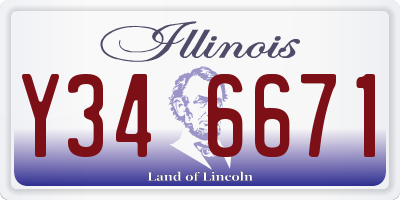 IL license plate Y346671