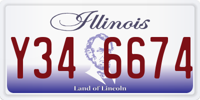 IL license plate Y346674